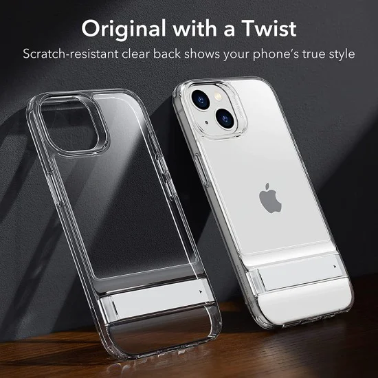 Калъф за iPhone 14 Plus - ESR Air Shield Boost Kickstand - Прозрачен