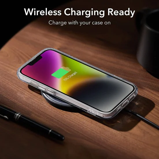 Калъф за iPhone 14 Plus - ESR Air Shield Boost Kickstand - Прозрачен