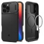 Калъф iPhone 16 Pro Max - Spigen Optik Optik Armor MagSafe - Черен