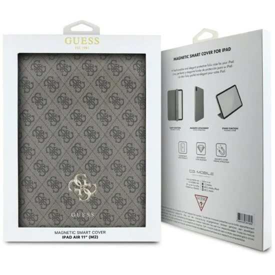 Калъф за таблет iPad Air 11 (2024) / Air 11 (2025) – Guess Magnetic 4G Big Logo (GUFC11RM24PS4SGW) – Кафяв