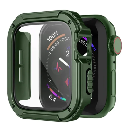 Протектор за Apple Watch 1 / 2 / 3 (42 мм) + Протектор - Lito Watch Armor 360 - зелен