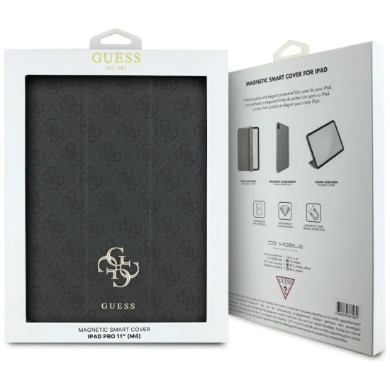 Калъф за iPad Pro 11 (2024) - Guess Magnetic 4G Big Logo (GUFC11PM24PS4S4SGK) - Черен