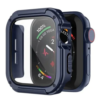 Протектор за Apple Watch 1 / 2 / 3 (38mm) + Протектор - Lito Watch Armor 360 - Син
