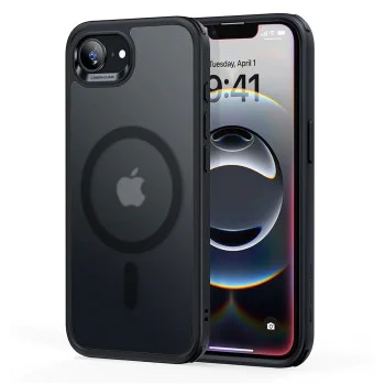 ESR - Класически хибриден HaloLock - iPhone 16e - матирано черно