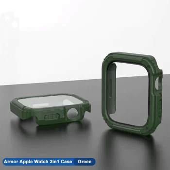 Протектор за Apple Watch 1 / 2 / 3 (38 мм) + Протектор - Lito Watch Armor 360 - зелен
