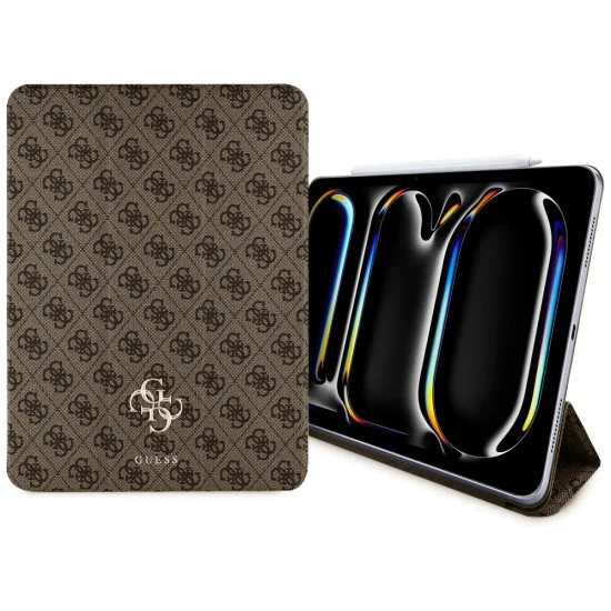 Калъф за таблет iPad Pro 13 (2024) – Guess Magnetic 4G Big Logo (GUFC13PM24PS4SGW) – Кафяв