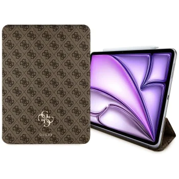 Калъф за iPad Air 13 (2024) - Guess Magnetic 4G Big Logo (GUFC13RM24PS4S4SGW) - Кафяв