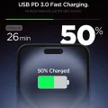Зарядно устройство – Spigen Wall Charger Essential (EE201EU), Type-C, GaN, Fast Charging, PD20W, Quantum Boost – Бяло