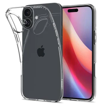 Калъф за iPhone 16 Plus - Spigen Liquid Crystal - Crystal Clear