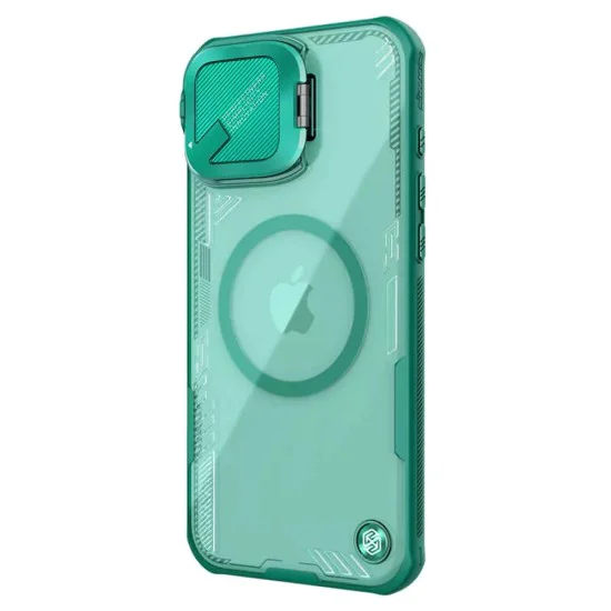 Калъф за iPhone 16 Plus - Nillkin Iceblade Prop Magnetic (без Camera Cutout) - Зелен