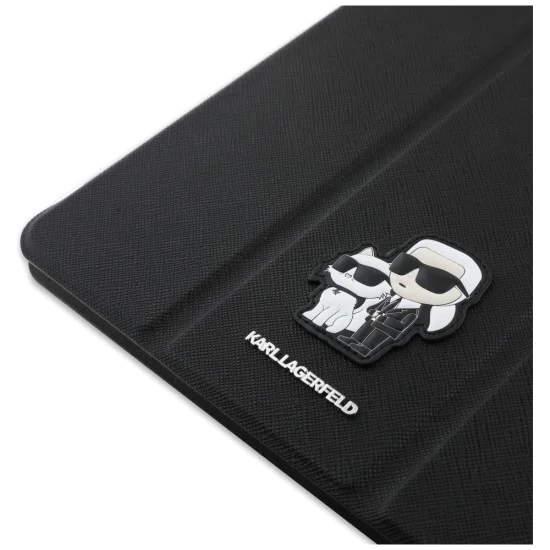 Калъф за iPad Air 13 (2024) - Karl Lagerfeld Saffiano Magnetic Saffiano Karl &Choupette (KLFC13RM24SAKCK) - Черен