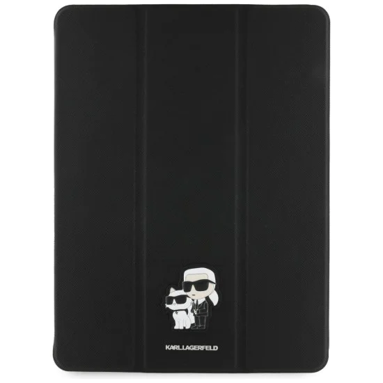 Калъф за iPad Air 13 (2024) - Karl Lagerfeld Saffiano Magnetic Saffiano Karl &Choupette (KLFC13RM24SAKCK) - Черен