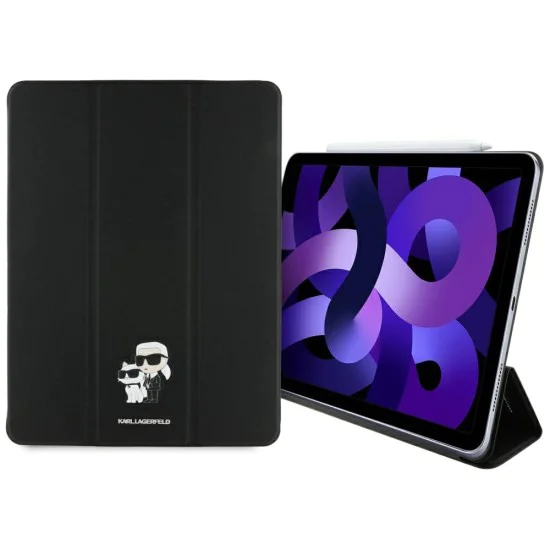 Калъф за iPad Air 13 (2024) - Karl Lagerfeld Saffiano Magnetic Saffiano Karl &Choupette (KLFC13RM24SAKCK) - Черен