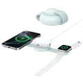 Аксесоар за iPhone 15/16 - Anker - Безжично зарядно MagGo 3-in-1 (B25M8H61) - Зелен