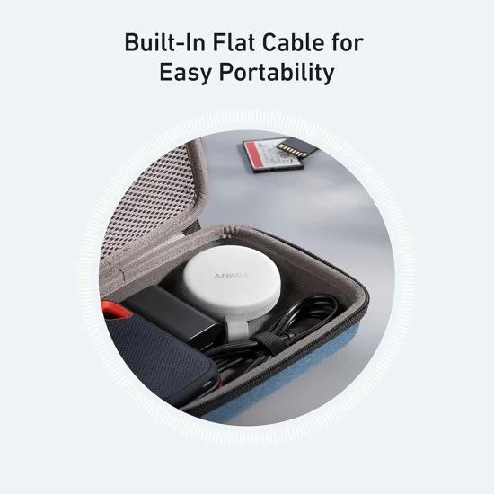 Четец на карти A83D1G21 – Четец на карти с памет Anker MagGo, USB-C адаптер, MagSafe, 312 MB/s – Бял