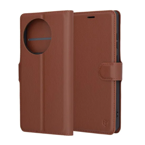 Технически костюм - Кожено фолио - OnePlus 13R - Кафяв