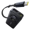 Baseus - Външна батерия Free2Pull (P10073701123-00) - с прибиращ се USB-C кабел, Type-C, дисплей, 10000mAh, 30W, 0.7 м - Черна