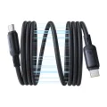 Baseus - Кабел за данни PicoGo (P10376800121-00) - Магнитен, Type-C към Type-C, 240W, Бързо зареждане, 480Mbps, Силиконов, 1 м - Черен