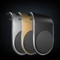 Techsuit - Стойка за кола AirGrip (S7) - С форма на водопад, магнитна сигурна ръкохватка за вентилационен отвор, щипка за захващане - черно / сребристо