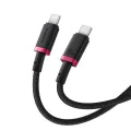Baseus - Кабел за данни Dura Series (P10377803U01-01) - за MacBook, Type-C, Бързо зареждане, PD 100W, 480Mbps, 1m - Червен / Черен