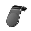 Techsuit - Стойка за кола AirGrip (S7) - С форма на водопад, магнитна сигурна ръкохватка за вентилационен отвор, щипка за захващане - черно / сребристо