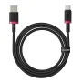 Baseus - Кабел за данни Dura Series (P10377802U01-03) - USB към Type-C, Бързо зареждане, 60W, 480Mbps, Найлон, 2 м - Червен / Черен