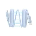 Baseus - Кабел за данни PicoGo (P10376800311-00) - Магнитен, Type-C към Type-C, 240W, Бързо зареждане, 480Mbps, Силиконов, 1 м - Син