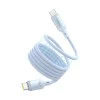 Baseus - Кабел за данни PicoGo (P10376800311-00) - Магнитен, Type-C към Type-C, 240W, Бързо зареждане, 480Mbps, Силиконов, 1 м - Син
