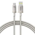 Baseus - Кабел за данни Титан (P10378102G21-02) - USB към Type-C 100W, Бързо зареждане, 480Mbps, Найлон, 2 м - Сребърен