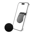 Techsuit - Стойка за кола AirGrip (S7) - С форма на водопад, магнитна сигурна ръкохватка за вентилационен отвор, щипка за захващане - черно / сребристо