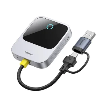 Адаптер CarPlay – Baseus Safe Journey C10745100813-00 – USB-C към USB кабел, Bluetooth 5.0, гласови команди – Сив