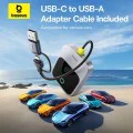Адаптер CarPlay – Baseus Safe Journey C10745100813-00 – USB-C към USB кабел, Bluetooth 5.0, гласови команди – Сив
