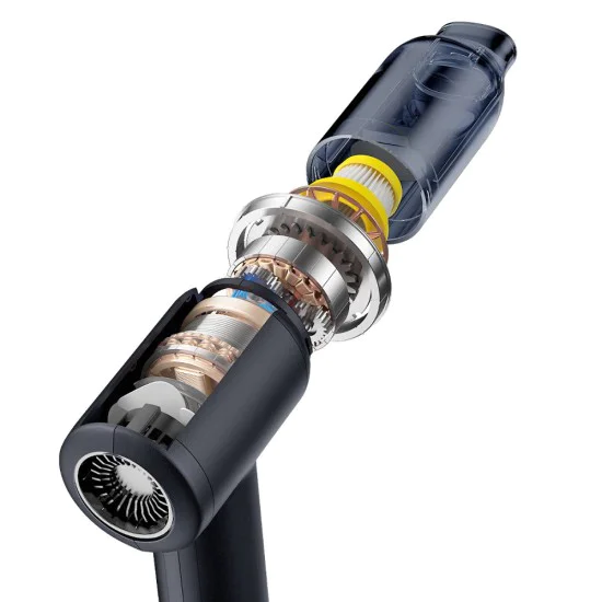 Прахосмукачка за кола – Baseus AT C30476600121-00 – безжична, 5000Pa, 45W, 4000mAh, LED, T-shape, 54000RPM – Черен