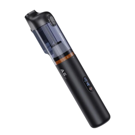 Прахосмукачка за кола – Baseus A5 Air C30459500111-02 – безжична, 12000Pa, 90W, 80000RPM, 2000mAh, Eco Mode, 65dB, AI – Черен