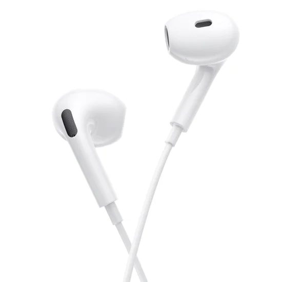 Слушалки – Baseus Encok CZ19 – Type-C, 13 мм драйвери, 60° полу-in-ear, всепосочен микрофон – Бял