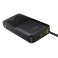 Baseus - Power Bank Bipow 2 (P10077101113-01) - с вграден USB-C кабел, Type-C, USB, Smart Display, 20000mAh, 20W - Черен