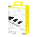 Baseus - Power Bank Bipow 2 (P10077101113-01) - с вграден USB-C кабел, Type-C, USB, Smart Display, 20000mAh, 20W - Черен