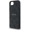 Калъф за iPhone 16e - Guess - 4G Circle Classic Logo MagSafe (GUHMPSE4P4PGRSGK) - Черен