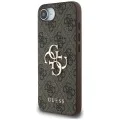 Калъф за iPhone 16e - Guess - Hardcase 4G Big Logo (GUHCPSE44GMGGR) - Черен