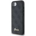 Калъф за iPhone 16e - Guess - Hardcase 4G Script Logo (GUHMPSE4HG4SHK) - Черен