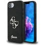 Калъф за iPhone 16e - Guess - Glitter Fixed Big 4G (GUHCPSE4HG4SGK) - Черен