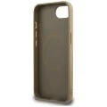 Калъф за iPhone 16e - Guess - Grained PU Triangle Logo MagSafe (GUHMPSE4PGTSPSW) - Кафяв