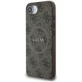 Калъф за iPhone 16e - Guess - 4G Ring Classic Logo MagSafe (GUHMPSE4G4GFRW) - Кафяв