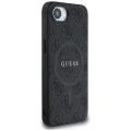 Калъф за iPhone 16e - Guess - 4G Ring Classic Logo MagSafe (GUHMPSE4G4GFRK) - Черен