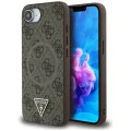 Калъф за iPhone 16e - Guess - 4G Ring Triangle Logo MagSafe (GUHMPSE4P4TDPW) - Кафяв