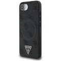 Калъф за iPhone 16e - Guess - 4G Ring Triangle Logo MagSafe (GUHMPSE4P4TDPK) - Черен