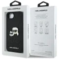 Калъф за iPhone 16e - Karl Lagerfeld - Hardcase Glitter Fixed (KLHCPSE4PFGKCPK) - Karl&Choupette Head