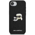 Калъф за iPhone 16e - Karl Lagerfeld - Hardcase Glitter Fixed (KLHCPSE4PFGKCPK) - Karl&Choupette Head