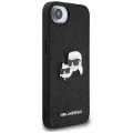 Калъф за iPhone 16e - Karl Lagerfeld - Hardcase Glitter Fixed (KLHCPSE4PFGKCPK) - Karl&Choupette Head