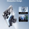 Безжична стойка PrimeTrip VC1 Pro (C40169009123-00) за вентилация - Baseus - Type-C, 15W, Qi2, с охлаждащ вентилатор - Черно